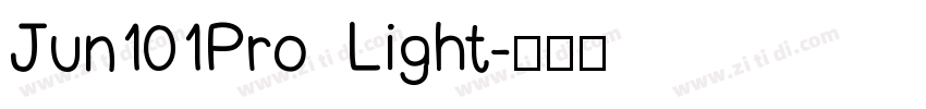Jun101Pro Light字体转换